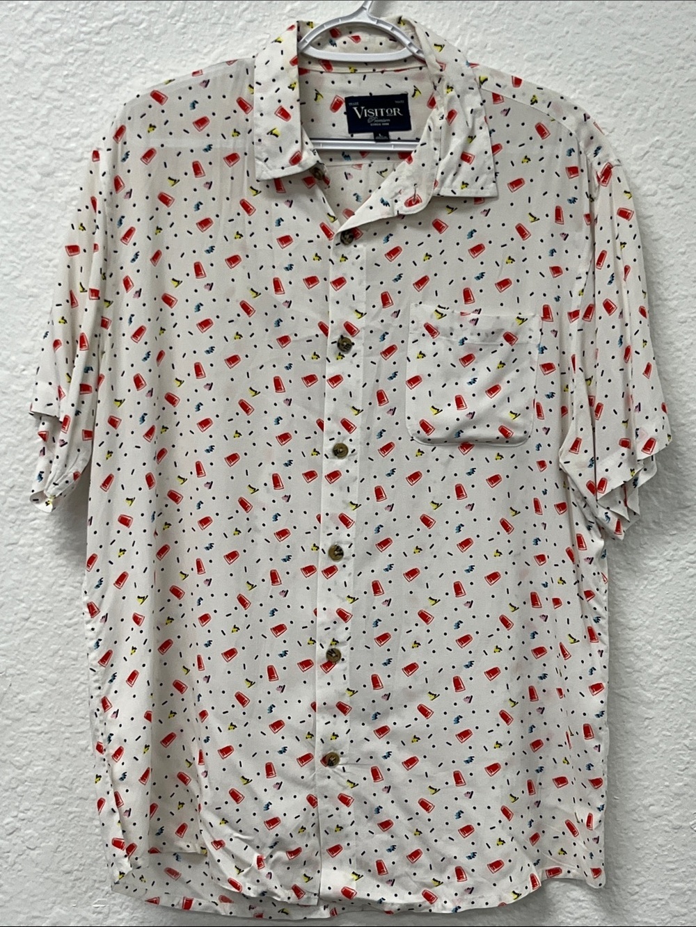 Visitor premium short sleeve button down shirt
#1069